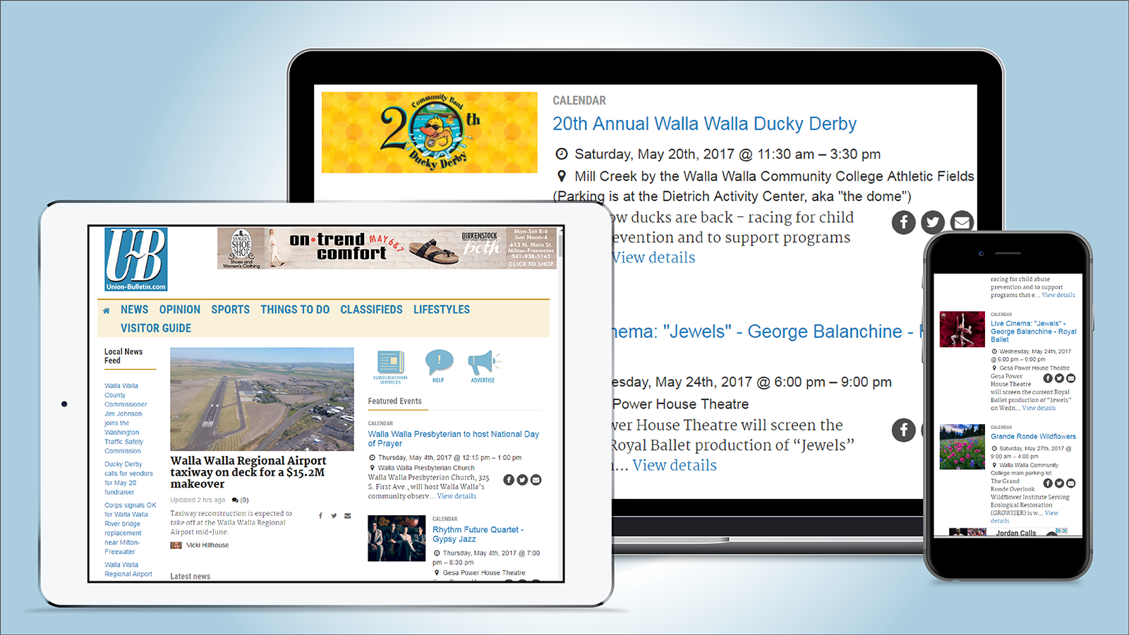 Union-Bulletin featured events graphic